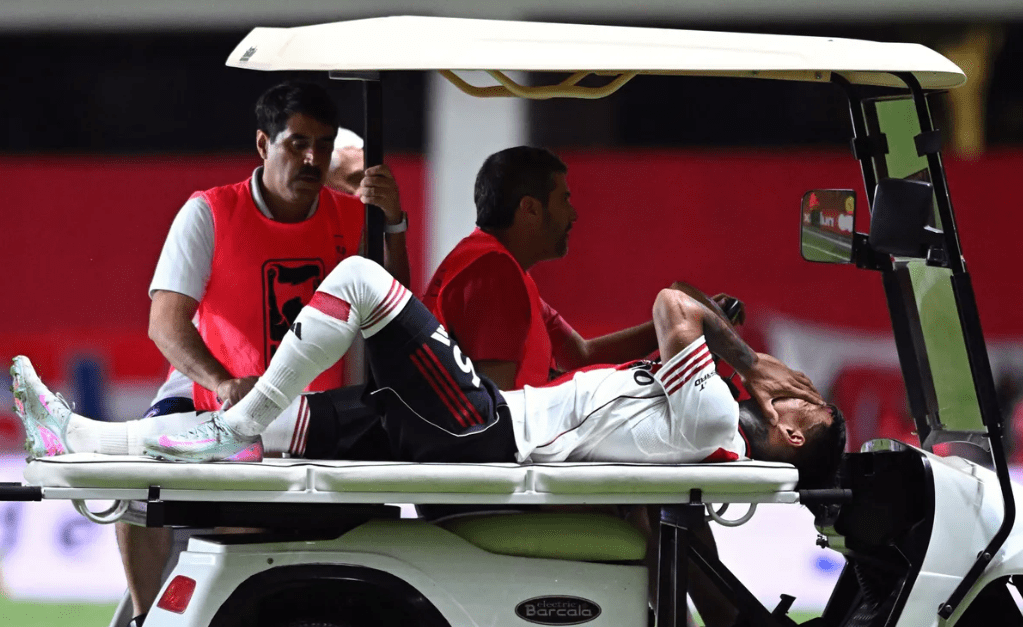 Dramático momento en La Paternal: Juan Portillo se lesionó a segundos de haber ingresado en River 